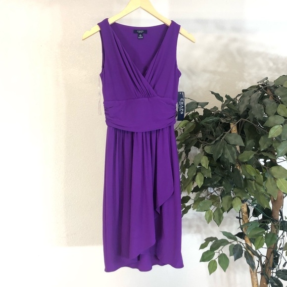 NWT Purple Chaps Dress - Picture 1 of 6